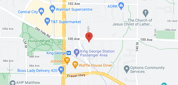 map of 3609 13750 100 AVENUE